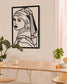 Girl With A Pearl Earring Metal Wall Art - Rarart