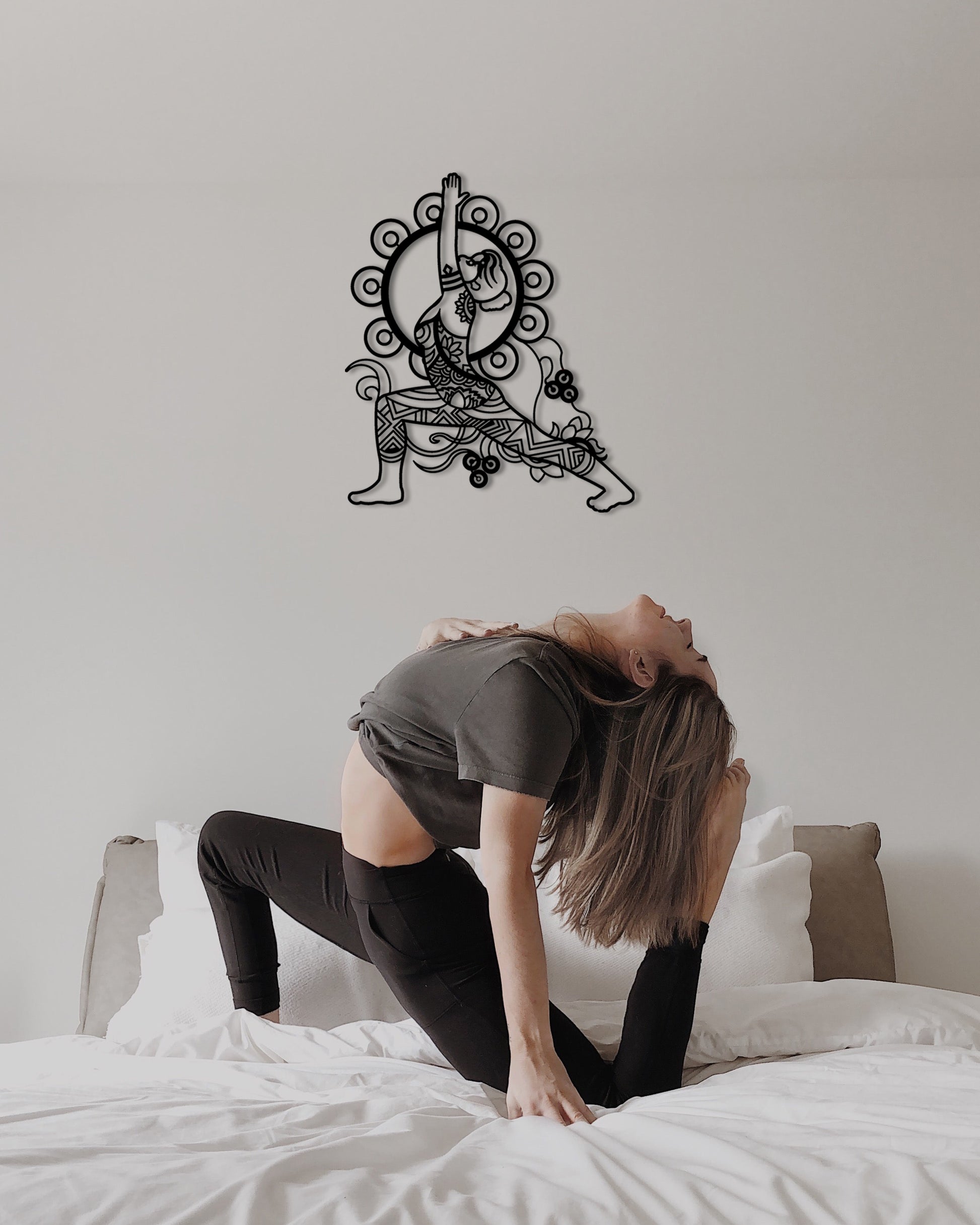 Crescent (Yoga) Metal Wall Art - Rarart