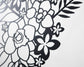 Floral Girl Metal Wall Art - Rarart