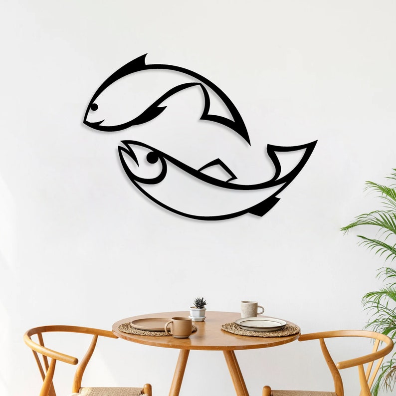 Fishes Metal Wall Art - Rarart